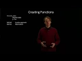 8 Creating Functions
