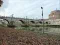 Rome in Autumn near River Tiber
