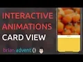 iOS Swift Tutorial Awesome Interactive Card View Animation with UIPropertyAnimator