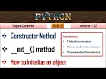 Constructor in Python Lecture 52 init function in python