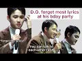 Download Lagu D.O. (Doh Kyungsoo) “I can’t remember the lyrics, what’s wrong with me?”