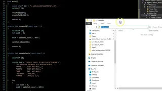 C with SQLite database demonstration