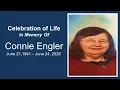 Celebration of Life Service Connie Engler