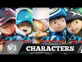 Lagu BOBOIBOY CHARACTERS || ♫ SUMMER SMILE X SPRING IN MY STEP X GEMINI ROBOT