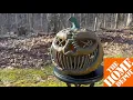 How to turn a Home Depot Blow Mold Pumpkin into a Terrifying Jack-O-Lantern