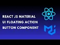 How to use reactjs material ui floating action button component