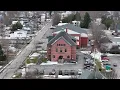 Historic Downtown Houlton Maine USA - 4K Drone Footage