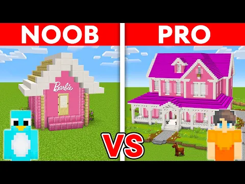 Download MP3 NOOB vs PRO: MODERN BARBIE GIRL HOUSE Build Challenge in Minecraft!