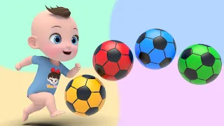 Color Balls \u0026 Sing a Song! | Finger Family Nursery Rhymes | Baby \u0026 Kids Songs