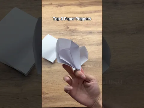 Top 3 Easy Paper Poppers Origami Tutorial | DIY Popper From Paper Easy Folding | Make a Fidget Toy