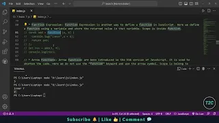 JavaScript Functions Declaration Expression Arrow Functions and Difference time2code