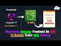 Migrating Frontend Angular code to AWS S3 with static web hosting Full Stack App on AWS