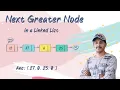 Find Next Greater node in a Linked List Leetcode medium difficulty problem 1019