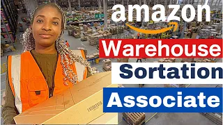 A Day in my life working at AMAZON Warehouse Sortation Associate