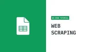 Web Scraping With Google Sheets No-Code Tutorial