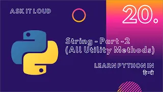 Basic Python Lecture 20 - String Part