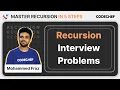 Recursion Problems for interview Level Easy Master Recursion Md Fraz CodeChef