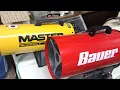 Bauer forced air propane heater vs Master from TSC