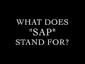 SAP Full Form Name What Does SAP Stand For