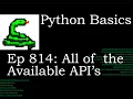 Python Basics Tutorial Challenge 8 Answer and A look at All API s Ameritrade API Part 2
