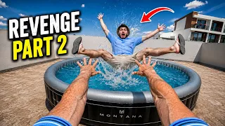 i got my dad took my phone u0026 made me work so i got revenge part 2 parkourpov prank 