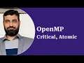 OpenMP Critical Atomic Reduction Parallel Distributed Computing Lecture 5 Urdu