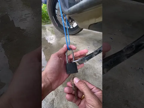 How I Protect My Motorcycle from Thieves! 🔒🏍️ #shorts