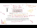 June 2025 Algebra I 1 Regents Review FULL SHORT RESPONSE REVIEW Part II III IV - 35