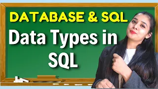 Database SQL Data Types in SQL Class 12 Lovejeet Arora