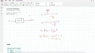 Function Notation