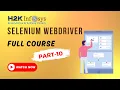 Log4j in Selenium WebDriver-Part-10 H2KInfosys
