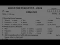 7th english first midterm exam original question paper 2025 7th std midterm exam 2025