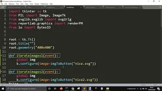 Tkinter Svg background image in a resizable button