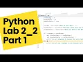 Python Lesson2 2 Lab Part 1 - Can I be President