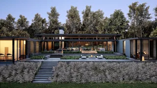 Unreal Engine 5 Cinematic Glass Link House - Scott Edwards Architecture