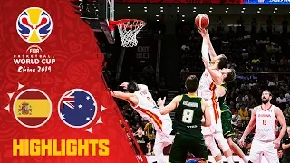 spain vs australia full game highlights semi final fiba basketball world cup 2019