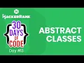 Hackerrank 30 Days of Code Cozumleri - Day 13 Abstract Classes