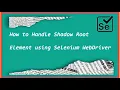 21 Shadow Root element Selenium Java
