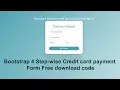 Responsive Credit Card Payment Form Using HTML CSS and jQuery How to Create Payment gateway form