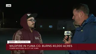 Yuma resident describes power outages wildfire evacuations Wednesday