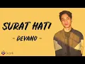 Surat Hati - Devano (Lirik Lagu) ~ Namamu terkenang di dalam hati dan terus ku simpan