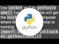 How can I use Python to get the system hostname
