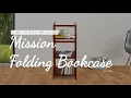 Casual Home 3-Shelf Folding Bookcase 14 Wide