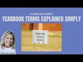 Easy Yearbook Terms for Beginners Understand Theme Layout More