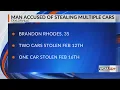 Man arrested after multiple vehicles stolen in Taylorville