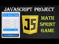 Math Sprint Game Javascript Project JS Project 2021