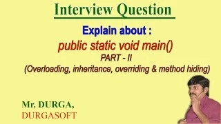 Explain about public static void main String args PART - II