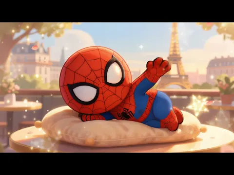 Baby Spider Man Sleep Music in Paris – Mozart & Brahms Lullabies – Fall Asleep in 3 Minutes