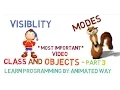 Class and Objects part-3 VISIBILITY MODES IN C -21