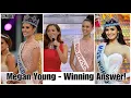 Miss World 2013| Megan Young| Final Answer| What helped her in her Final Answer?